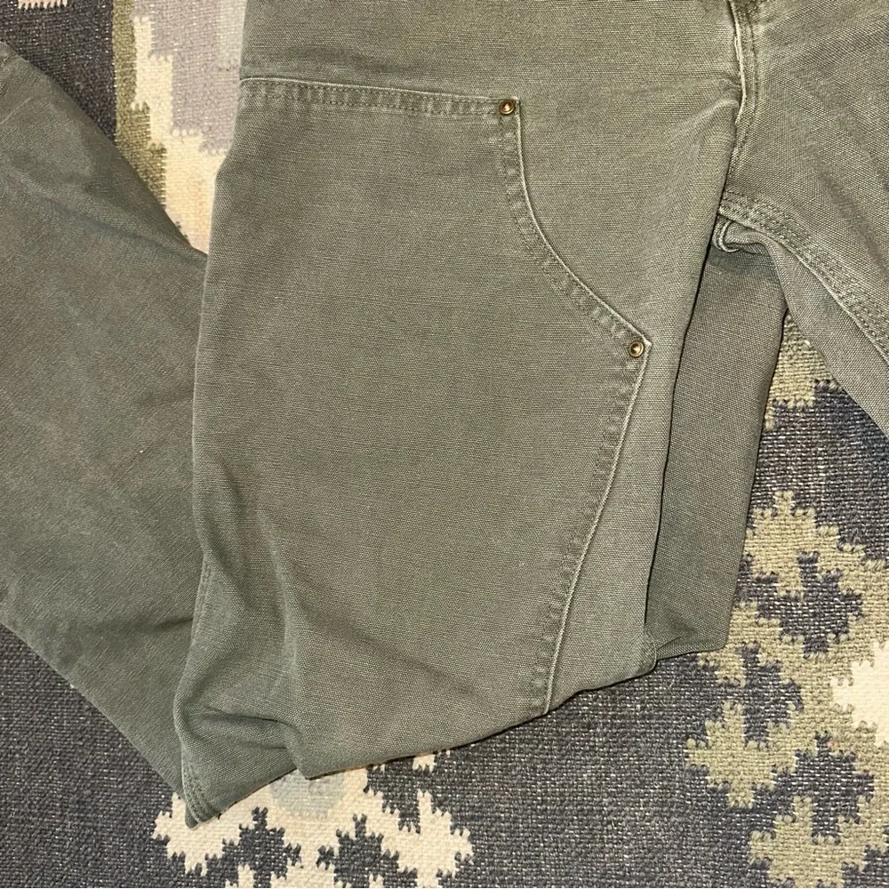 Carhartt B136 MOS Double Knee Canvas Work Pants Mens 32x32 UFCW USA (Fits 30x31) - Picture 6 of 8